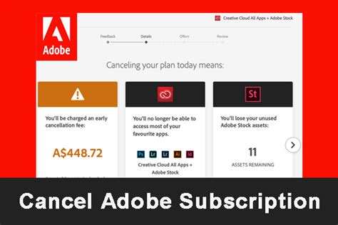 how to cancel adobe yearly subscription without paying the fee