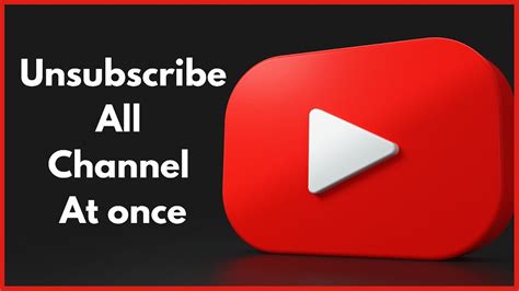 how to cancel all subscriptions on youtube