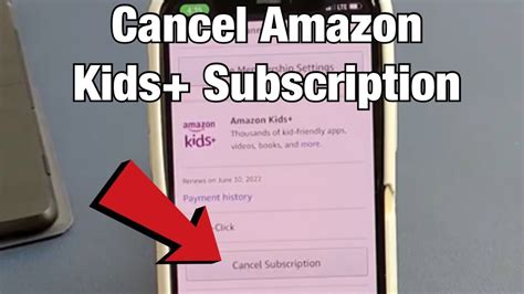 how to cancel amazon kids+ subscription on phone