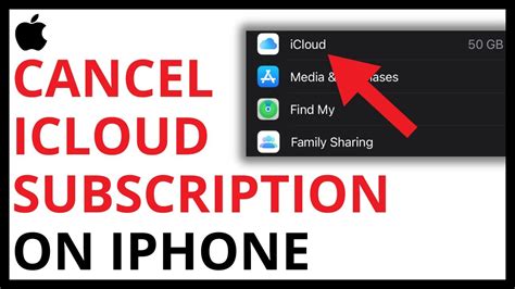 how to cancel an icloud subscription on iphone
