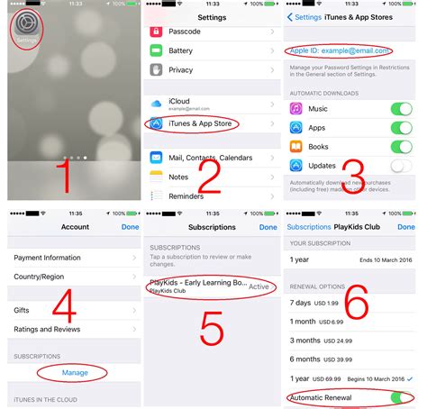how to cancel app subscription in iphone settings