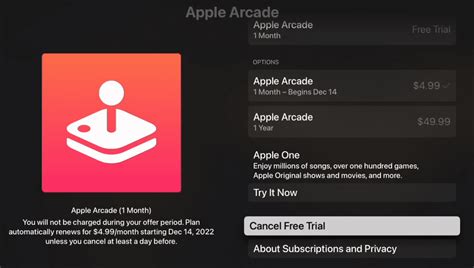 how to cancel apple arcade subscription on pc