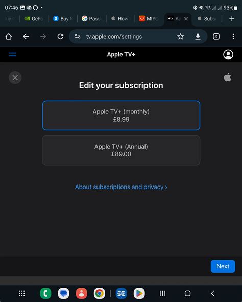 how to cancel apple subscriptions on android phone