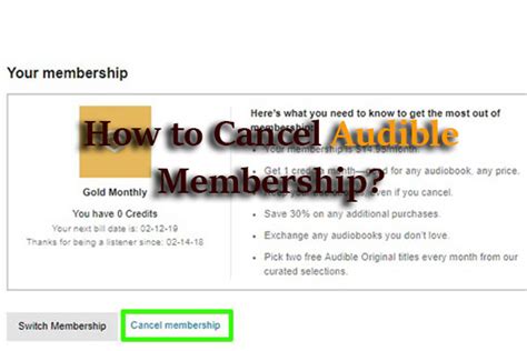 how to cancel audible membership on android