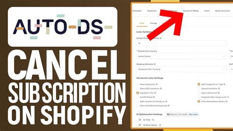 how to cancel autods subscription on shopify