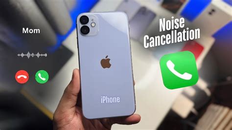how to cancel background noise during call in iphone