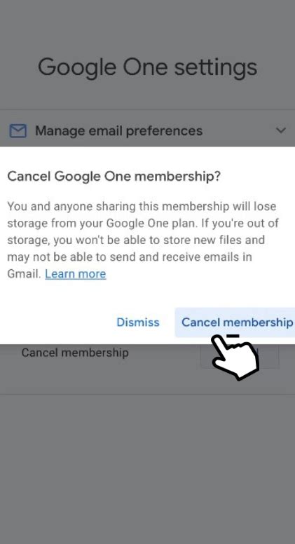 how to cancel google one subscription on android
