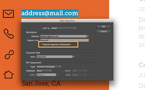 how to cancel hyperlink in indesign
