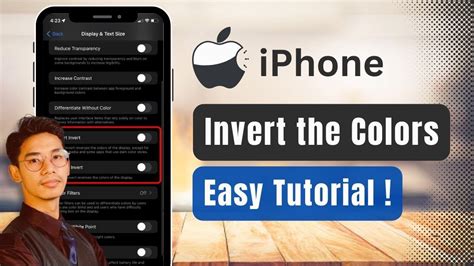 how to cancel invert colors on iphone