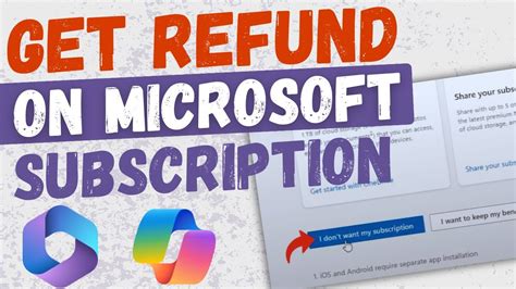 how to cancel microsoft subscription and get a refund on iphone