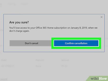 how to cancel microsoft word subscription on mac