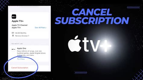 how to cancel my subscription apple tv