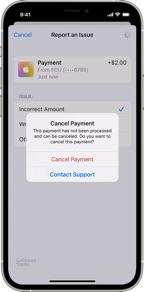 how to cancel order from apple pay