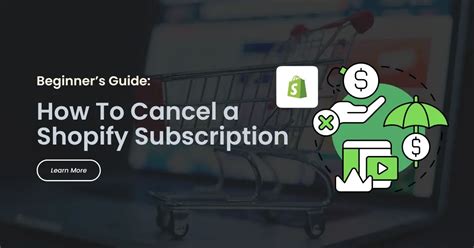 how to cancel shopify website subscription