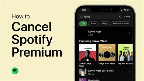 how to cancel spotify premium in ios