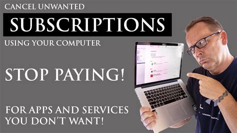 how to cancel subscriptions on laptop