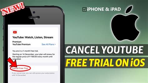 how to cancel youtube premium trial on iphone