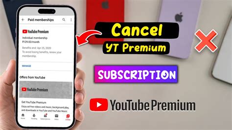 how to cancel youtube subscriptions on iphone