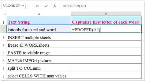 how to capitalize first letter of each word in excel cell shortcut