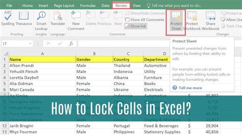 how to caps lock a cell in excel