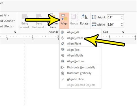 how to center text in a powerpoint table