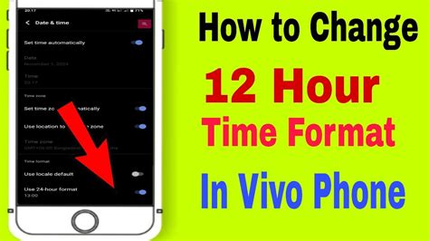 how to change 12 hour format in android