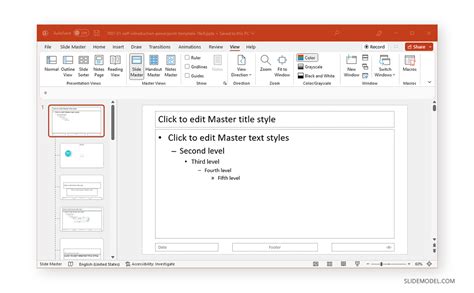 how to change a footer in powerpoint slide master