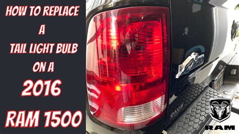 how to change a tail light on a ram 1500