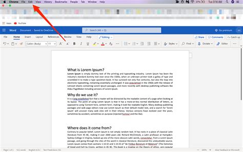 how to change a word in word doc