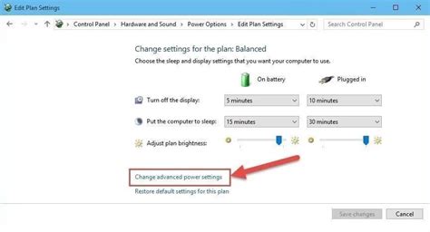 how to change adaptive brightness windows 10