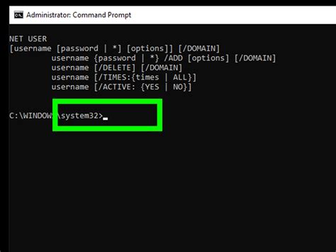 how to change administrator in windows 10 using cmd
