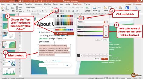 how to change all slides font color in powerpoint