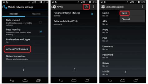 how to change apn settings in android mobile