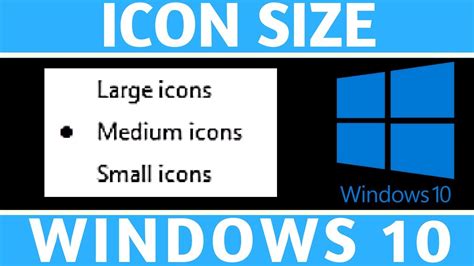 how to change app icon size windows 10