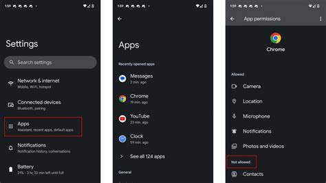 how to change app permissions android