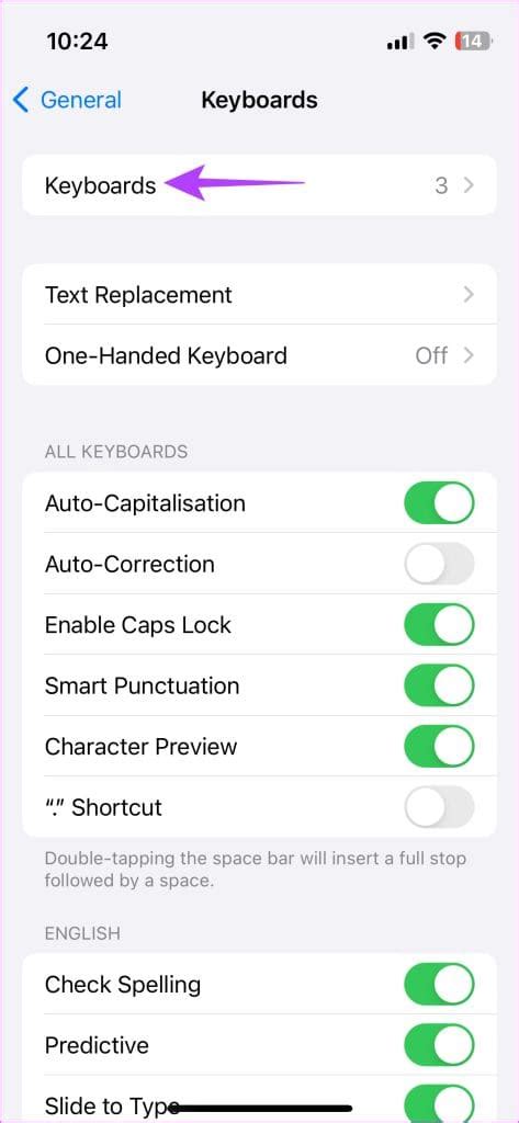 how to change apple keyboard autofill