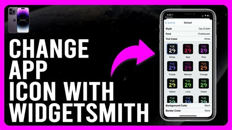 how to change apps icon with widgetsmith