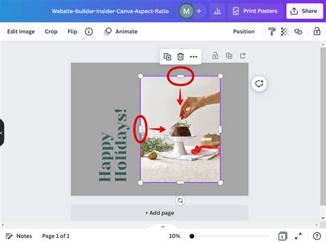 how to change aspect ratio on canva