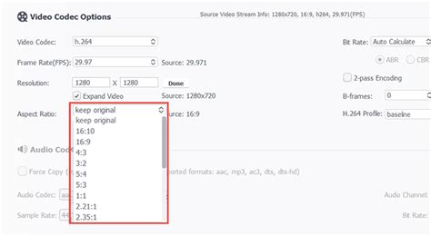 how to change aspect ratio on desktop