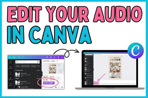 how to change audio in canva video template