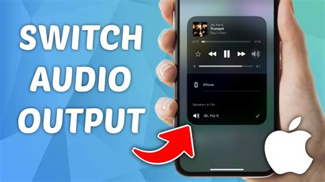 how to change audio output on iphone when connected to bluetooth