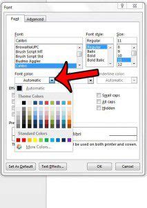 how to change automatic font in word on mac