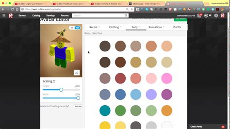 how to change avatar color on roblox pc