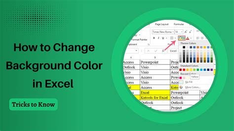 how to change background color in excel formula
