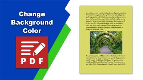 how to change background color in pdf xchange editor