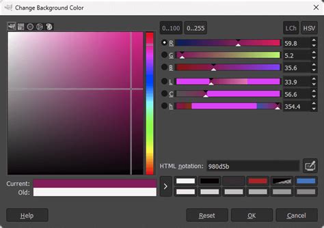 how to change background color of a picture in gimp