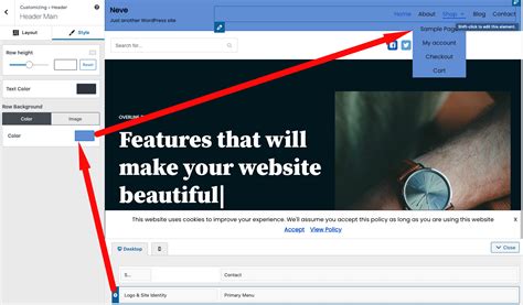 how to change background color of drop down menu in wordpress