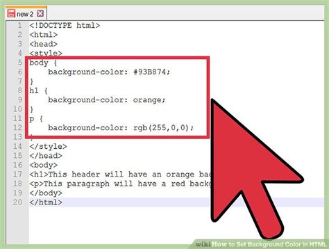 how to change background color of option tag in html