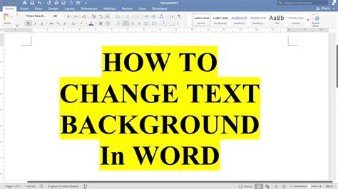 how to change background colour of text box in word