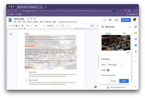 how to change background image in google docs